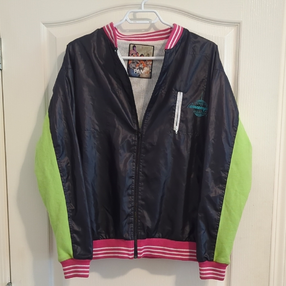 Vintage Perks and Mini Black and Green Bomber Jacket with Modern Edge
